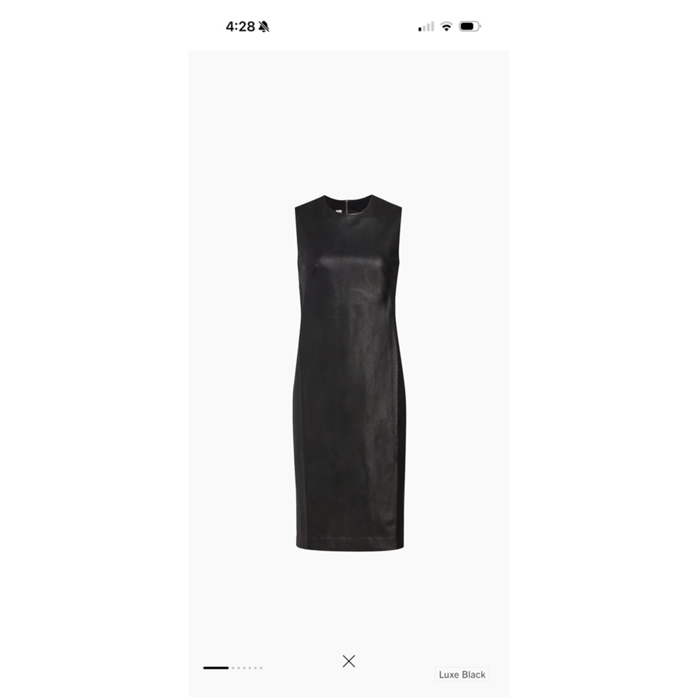 SPANX Faux Leather Sheath Dress
